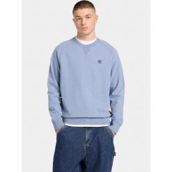 Sweter Męski Timberland Loopback Crew. Niebieskie bluzy męskie Timberland, m, bez wzorów, bez kaptura. Za 399.00 zł.