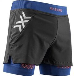 Spodnie do biegania męskie X-Bionic Twyce Race 2in1. Czarne legginsy sportowe męskie X Bionic, m, bez wzorów, z materiału, do biegania. Za 778.00 zł.