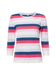 Brookshire Sweter z dzianiny Kobiety Bawełna różowy|wielokolorowy, XL. Czerwone swetry damskie brookshire, xl, bez wzorów, z bawełny, bez kołnierzyka, bez ramiączek, bez kaptura. Za 179.95 zł.
