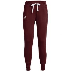 Spodnie dresowe damskie Under Armour Rival Fleece. Brązowe spodnie dresowe damskie Under Armour, xl, bez wzorów, z dresówki. Za 241.66 zł.