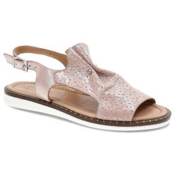 Różowe Sandały Lanqier Damskie Buty Na Lato. Czerwone sandały damskie Lanqier, z aplikacjami, bez obcasa, bez zapięcia. Za 159.00 zł.