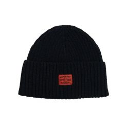 Czapka Superdry Workwear Knitted. Niebieskie czapki i kapelusze damskie Superdry., na zimę, bez wzorów, z dzianiny, klasyczne. Za 119.10 zł.