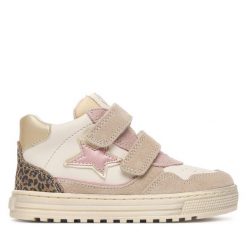 Kozaki Naturino. Brązowe buty zimowe dziewczęce Naturino, bez wzorów, bez zapięcia. Za 399.99 zł.