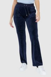 JUICY COUTURE Granatowe damskie spodnie Del Ray Pocket Pant, Rozmiar S. Niebieskie spodnie dresowe damskie Juicy Couture, s, bez wzorów, z dresówki. W wyprzedaży za 378.99 zł.