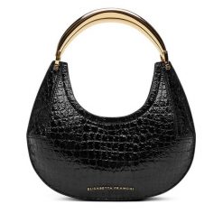 Torebka Elisabetta Franchi. Czarne torebki do ręki damskie Elisabetta Franchi, bez wzorów, klasyczne, bez dodatków. Za 1,909.00 zł.