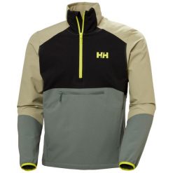 Kurtka wodoodporna Helly Hansen Cascade Shield. Zielone kurtki sportowe męskie Helly Hansen, bez wzorów, z softshellu, trekkingowe. Za 680.50 zł.