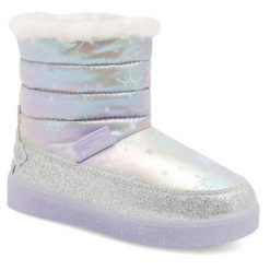 Śniegowce Frozen. Szare buty zimowe dziewczęce Frozen, bez zapięcia. Za 159.99 zł.