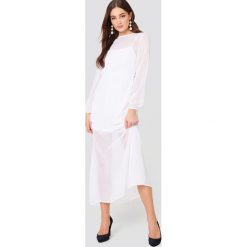 NA-KD Boho Szyfonowa sukienka maxi w kropki - White. Sukienki damskie marki NA-KD Boho. Za 202.95 zł.