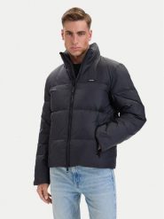 Calvin Klein Kurtka puchowa LV04LH502G Czarny Regular Fit. Czarne kurtki męskie Calvin Klein, m, bez wzorów, z puchu, bez kaptura. Za 1,099.00 zł.