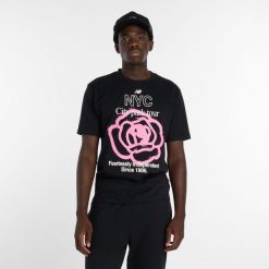 Koszulka męska New Balance MT61018IBK – czarna. Czarne koszulki sportowe męskie New Balance, m, bez wzorów, z bawełny, bez kołnierzyka, bez ramiączek. Za 169.99 zł.