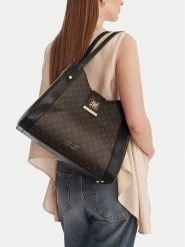 Nine West Torebka CEO-Onira-KY252 Brązowy. Brązowe torebki do ręki damskie Nine West, bez wzorów, z materiału, bez dodatków. Za 279.99 zł.