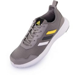 Męskie buty do biegania Adidas Peprun w szarości. Białe buty sportowe męskie Adidas, bez zapięcia, do biegania. Za 311.99 zł.