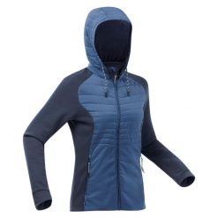 Bluza turystyczna damska Quechua NH500 Hybrid. Czarne bluzy damskie QUECHUA, l, bez wzorów, z tkaniny, bez kaptura. Za 169.99 zł.