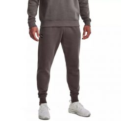 Spodnie dresowe męskie Under Armour Rival Fleece Joggers. Zielone spodnie sportowe męskie Under Armour, m, bez wzorów, z dresówki, trekkingowe. Za 169.99 zł.