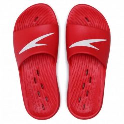 Klapki basenowe męskie Speedo Slide. Białe klapki męskie Speedo, z materiału, sportowe. Za 76.85 zł.