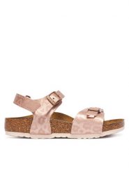 Birkenstock Sandały Rio 1032865 Różowy. Czerwone sandały dziewczęce Birkenstock, z syntetyku, bez zapięcia. Za 269.99 zł.