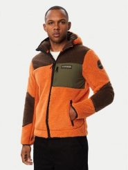 Napapijri Polar Yupik NP0A8AZX Brązowy Regular Fit. Brązowe bluzy męskie Napapijri, m, bez wzorów, z polaru, bez kaptura. Za 919.99 zł.