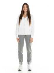 Bluza z kaptur na co dzień na siłownię. Białe bluzy damskie LEONE 1947 APPAREL, xs, bez wzorów, z dresówki, bez kaptura. Za 252.56 zł.