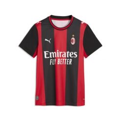 Damska koszulka domowa AC Milan 26/27 PUMA. Czarne t-shirty damskie Puma, l, bez wzorów, z materiału, klasyczne, bez kołnierzyka. Za 429.00 zł.