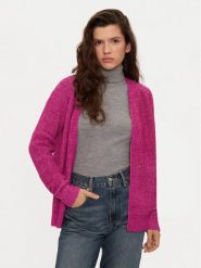 Pieces Kardigan Ellen 17150955 Różowy Regular Fit. Czerwone kardigany damskie Pieces, xs, bez wzorów, z syntetyku. Za 79.99 zł.