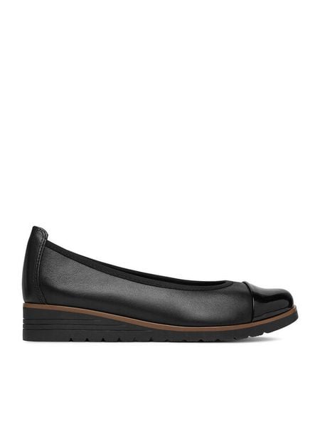 Lasocki Baleriny CEO-RST-TOMBA-38 Czarny. Czarne baleriny damskie Lasocki, bez wzorów, ze skóry, bez obcasa. Za 169.99 zł.