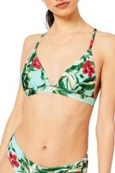 Góra od bikini Superdry Vintage T-Back Tri. Zielone bikini damskie Superdry., l, bez wzorów. Za 87.49 zł.