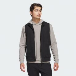 Bezrękawnik Ultimate365 Tour Full-Zip. Czarne buty sportowe męskie Adidas, bez wzorów, z materiału, sportowe, bez kaptura. Za 479.00 zł.