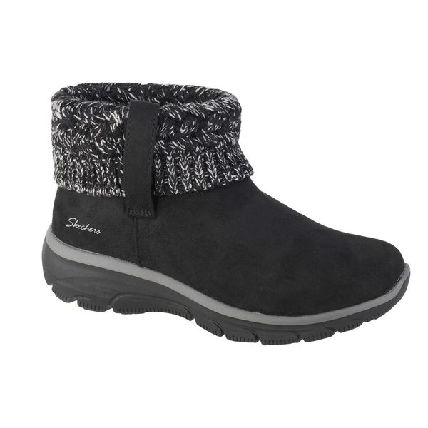 Buty zimowe damskie, Easy Going - Cozy Weather. Czarne obuwie sportowe damskie Skechers, bez wzorów, trekkingowe, Skechers Sport. Za 309.99 zł.