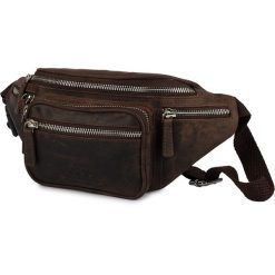 Saszetka Nerka Skórzana Biodrówka Brąz Nubuk Beltimore S08. Brązowe saszetki męskie z bawełny, eleganckie, duże. Za 119.99 zł.