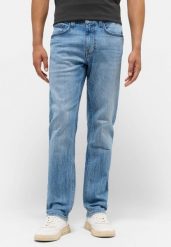 Męskie Spodnie jeansowe Mustang Style Orlando Slim Denim Blue 1015860 5000 303. Niebieskie jeansy męskie Mustang, l, bez wzorów, z denimu. Za 219.99 zł.