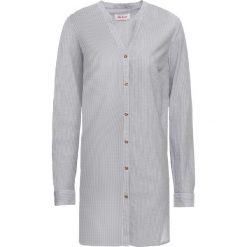 Długa bluzka koszulowa, długi rękaw bonprix szaro-biały w paski. Bluzki damskie bonprix. Za 37.99 zł.