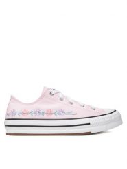 Converse Trampki All Star EVA Lift Platform Florals A14995C Różowy. Czerwone trampki i tenisówki dziewczęce Converse, bez wzorów, z materiału, bez zapięcia. Za 199.99 zł.