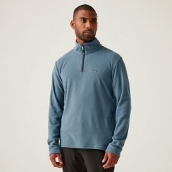 Bluza polarowa dla mężczyzn Regatta RMA021. Zielone bluzy męskie Regatta, m, bez wzorów, z polaru, bez kaptura, trekkingowe. W wyprzedaży za 69.99 zł.