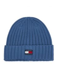 Tommy Hilfiger Czapka Heritage AW0AW18979 Niebieski. Niebieskie czapki i kapelusze damskie Tommy Hilfiger, na zimę, bez wzorów, z bawełny. Za 149.99 zł.