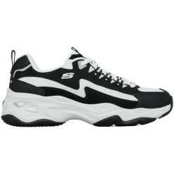Buty sportowe damskie Skechers D'lites 4.0 fancy Sp. Czarne obuwie sportowe damskie Skechers, bez wzorów, z materiału. Za 379.99 zł.