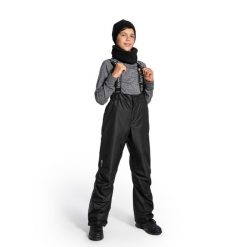 Spodnie narciarskie dziecięce z szelkami Lemon Explore ZL4 czarne. Czarne buty zimowe chłopięce LEMON explore, bez wzorów, z poliesteru, bez zapięcia. Za 189.90 zł.