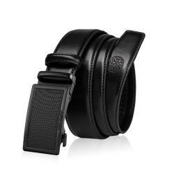 Skórzany pasek męski BETLEWSKI Czarny 120. Czarne paski damskie Betlewski, bez wzorów, ze skóry. Za 99.99 zł.