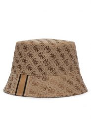 Guess Kapelusz Bucket AM9545 POL01 Beżowy. Brązowe czapki i kapelusze damskie Guess, z aplikacjami, z poliesteru. Za 194.99 zł.