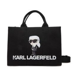 Torebka KARL LAGERFELD. Czarne torebki do ręki damskie KARL LAGERFELD, bez wzorów, bez dodatków. Za 419.99 zł.