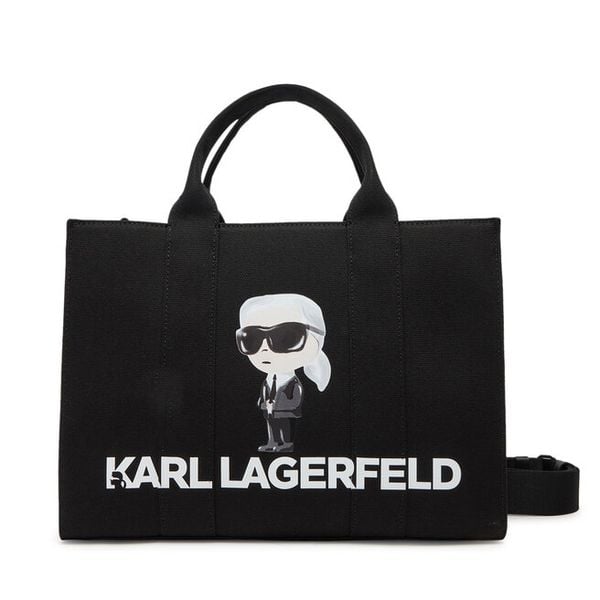 Torebka KARL LAGERFELD. Czarne torebki do ręki damskie KARL LAGERFELD, bez wzorów, bez dodatków. Za 419.99 zł.