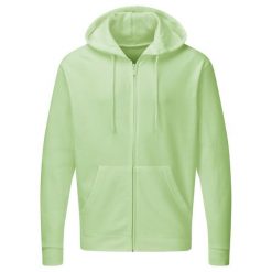 Męska Gładka Bluza Sportowa Z Kapturem Na Zamek. Zielone bluzy męskie SG, m, bez wzorów, z kapturem. Za 152.99 zł.