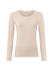 Marie Lund koszulka z długim rękawem Kobiety Dżersej beżowy, XXXL. Brązowe t-shirty damskie Marie Lund, bez wzorów, z dżerseju, bez kołnierzyka. Za 99.95 zł.