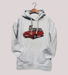 Renault 5 — bluza (Rozmiar: 5 - 6 lat; Kolor bluzy: szary; Rodzaj nadruku: Renault 5). Szare bluzy męskie nikiniki, bez wzorów, z bawełny, z kapturem. Za 129.00 zł.