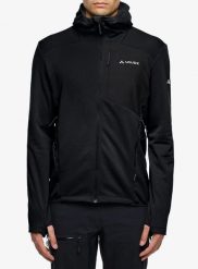 Bluza polarowa męska Vaude Monviso Fleece Jacket III. Czarne bluzy męskie Vaude, l, bez wzorów, z materiału, bez kaptura, trekkingowe. Za 362.99 zł.