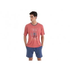 Piżama męska rozm. XL Gent L251311 Skilled Sailor. Czerwone piżamy męskie Massana Homewear, l, z aplikacjami, z bawełny, bez ramiączek, krótkie. Za 210.00 zł.