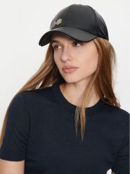 Guess Czapka z daszkiem AW5185 POL03 Czarny. Czarne czapki i kapelusze damskie Guess, z aplikacjami, z materiału. Za 149.99 zł.