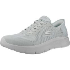 Buty SKECHERS GO WALK FLEX GRAND ENTRY Zielony. Zielone obuwie sportowe damskie Skechers, bez wzorów, z tkaniny, trekkingowe, Skechers Sport. Za 386.99 zł.