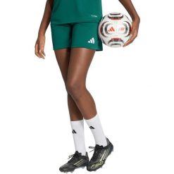 Spodenki krótkie damskie adidas Entrada 26. Zielone szorty sportowe damskie Adidas, bez wzorów, z materiału, sportowe, na fitness i siłownię, climacool (adidas). Za 60.99 zł.
