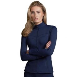 Damska kurtka jeździecka Premier Equine Prospero Slimline. Niebieskie kurtki sportowe damskie PREMIER EQUINE, na lato, z aplikacjami, bez kaptura, na fitness i siłownię. Za 342.70 zł.