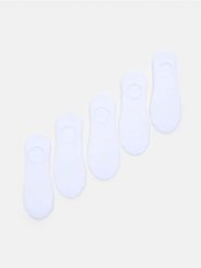 Skarpetki stopki 5 pack - biały. Białe skarpety damskie Sinsay, bez wzorów. Za 15.99 zł.